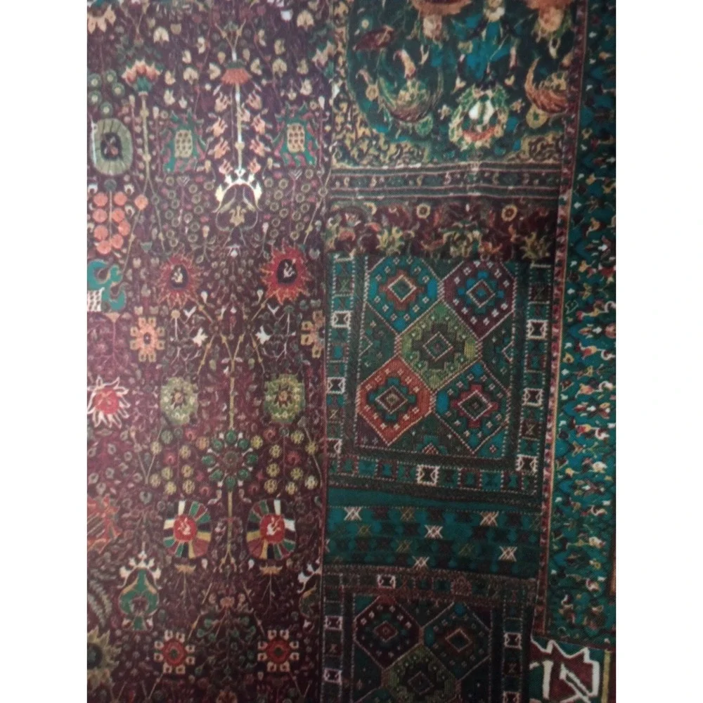 Vintage Boho Patchwork Persian Rug Print‎ Scarf 21